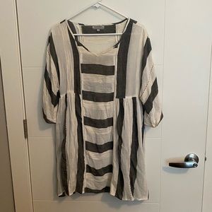 Gauze Striped Dress
